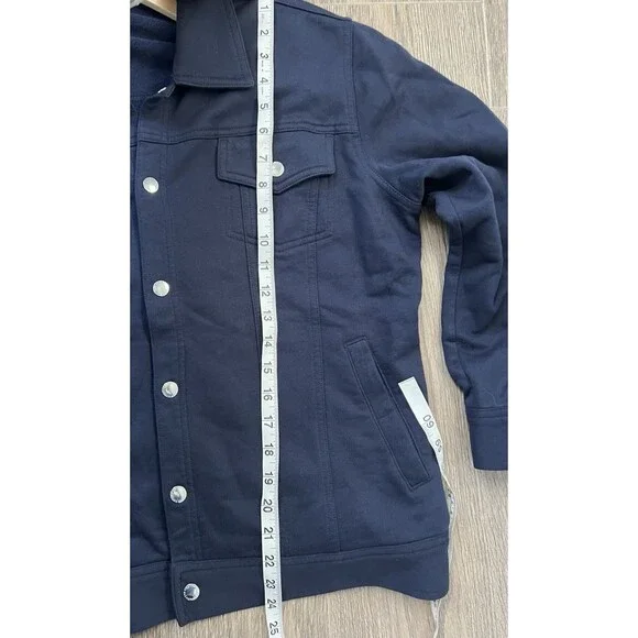 VTG Lauren Ralph Lauren Jacket Womens XL Blue Long Sleeve Snap Front Classic EUC - Picture 9 of 12